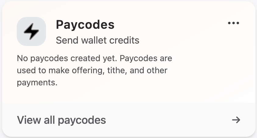 Paycodes